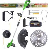 Procraft PTA24 BL accutrimmer 20 V 150 mm + 1x accu 3,0 Ah + oplader