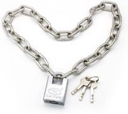 Unyqoos® Kettingslot - Acier inoxydable - 80 cm - Argent
