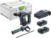 Festool BHC 18 HPC4,0 I-Plus 18V Li-Ion accu boorhamer set (2x 4,0Ah) in systainer - 1,8J - 68mm