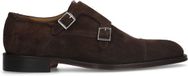 Heritage Heren Bruine Suède Gespschoenen Maat 42