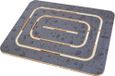 Castelmerlino 137 Doucheplank van marine multiplex Supergrip, antislip, 54 x 68 cm, voor borden 70 x 90 cm