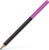 Faber-Castell Jumbo Grip 2001 - grafietpotlood - two tone - zwart/roze - FC-511911