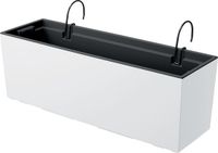 Prosperplast - Urbi Case Bloempot met inzet en hanger - Balkonpot (580x180x195mm, Wit)