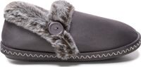 Permani Damen Isoliert Plüsch Slippers Gefüttert Slip On Hausschuhe Meira Grau Gr.41