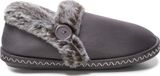 Permani Damen Isoliert Plüsch Slippers Gefüttert Slip On Hausschuhe Meira Grau Gr.41