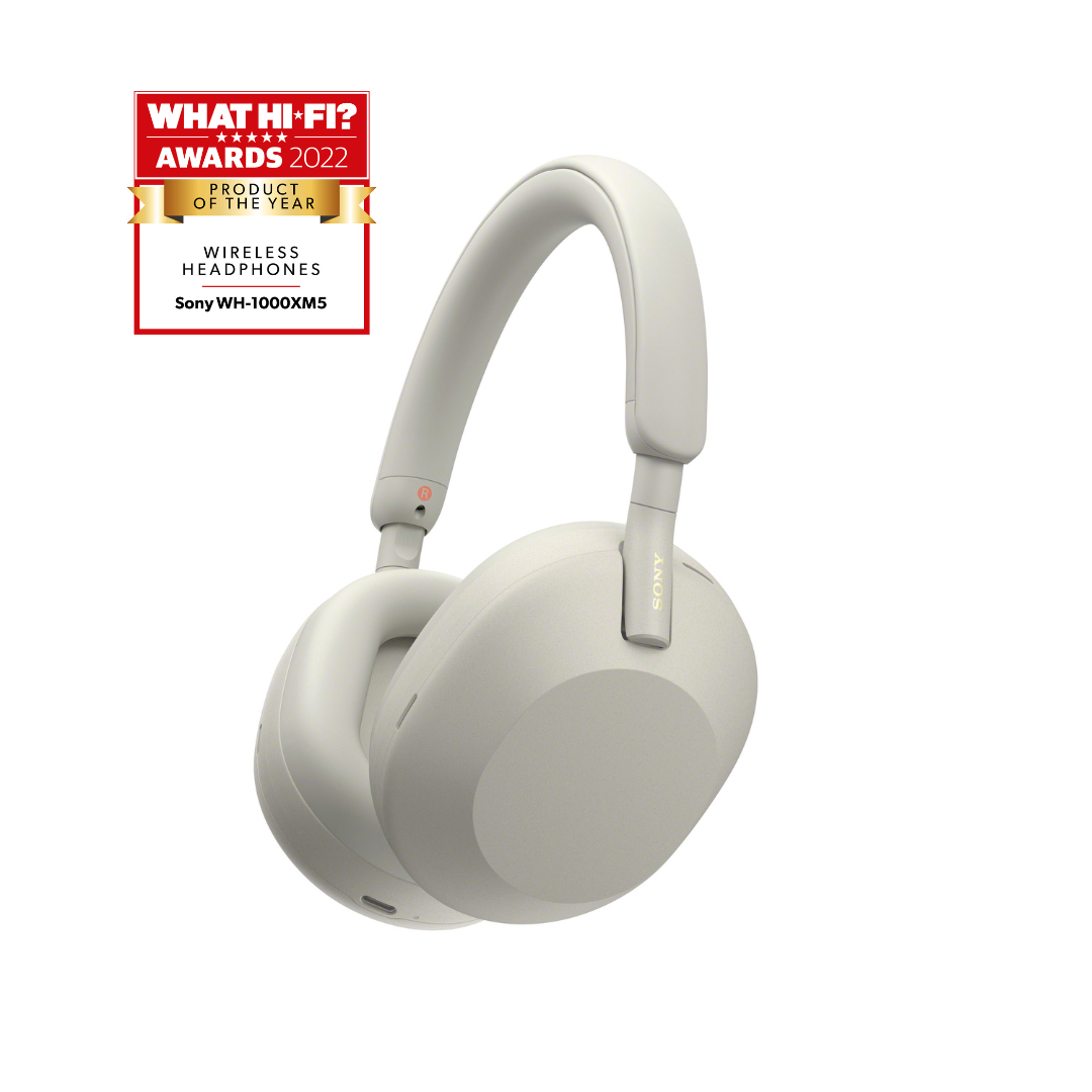 Sony WH-1000XM5 Noise Cancelling Headphones - Silver/White kopen