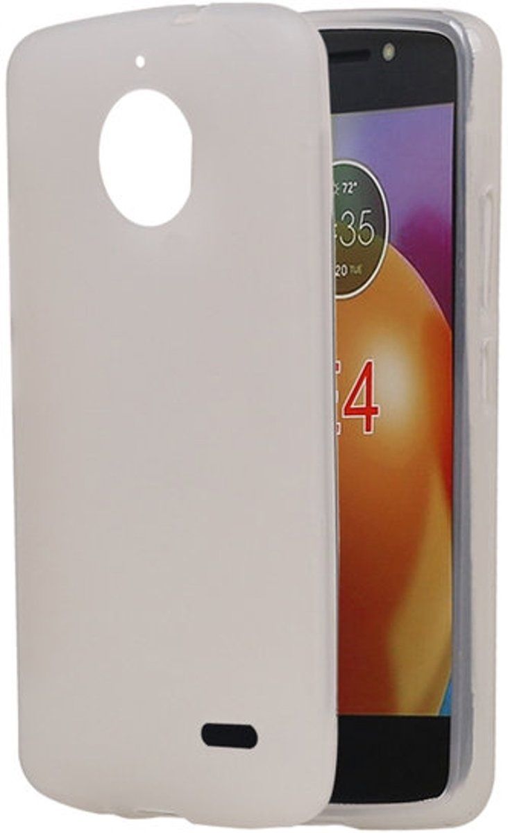 Best Cases .nl Motorola Moto E4 TPU back case hoesje Wit