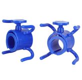 Merkloos Strandparasolhaak - 2 stuks - Blauw