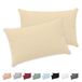 Twinzen® Kussensloop 40x70 (Set van 2) - 100% Katoen Jersey 150 GSM - Beige