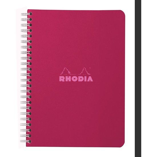 Rhodia A5 – 5x5 schriftblok – microgeperforeerd – 80 vellen – Donkerpaars