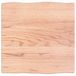 VidaXL Tafelblad natuurlijke rand 40x40x2 cm eikenhout lichtbruin