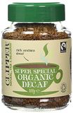 Clipper Fairtrade Medium Roast Cafeïnevrije Biologische Arabica Koffie 100 g (Pack van 2)