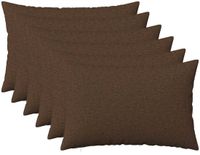 vidaXL Kussensloop Bruin Katoensatijn 50 x 75 cm (6 stuks)