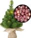 Merkloos / Sans marque Edelman Bv Mini kunst kerstboom - H45 cm - roze