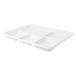 García de Pou 221.92 tablett, 5 vakken Bionic' 26,5 x 21,5 x 2,5 cm wit cellulose (50 stuks)
