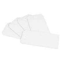Raadhuis labels met ophangoog 60 x 120 mm wit 1000 stuks