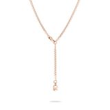 Echtzeit Halsketting EJ-0014-N-56 IP roségoud