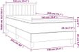 vidaXL Boxspringbed met matras, fluweel, zwart, 100x200 cm