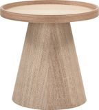 WOOOD Maud Bijzettafel - Hout - Naturel - 38x39x39