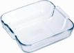 Pyrex Plat carré en verre - 2x - 2 litres - 21 x 21 x 6,5 cm