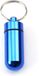 CHPN Waterdichte Sleutelhanger Medicijnkoker Pillenkoker Blauw Aluminium