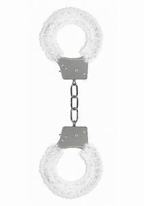 Ouch! Beginner's Handcuffs White Furry - 8714273074119