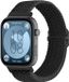 Strap-it Gevlochten bandje met klemsluiting - Zwart - Geschikt voor Huawei Watch Fit 3