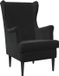 vidaXL Fauteuil en velours noir