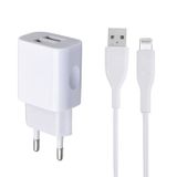 MUTTO iPhone-oplader, dubbele oplader + iPhone-kabel voor iPhone 14/14 Plus/14 Pro/14 Max/ 13 12 11 XR XS SE Mini X 8 7 6, iPad, Airpod - wandcontactdoos met Lightning-kabel