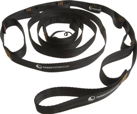 Ticket To The Moon MoonStraps webbing - Zwart - 2 x 250 cm - Levenslang garantie