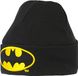 Logoshirt DC Comics Batman logo gebreide muts winter kinderen gebreide muts borduurwerk zwart origineel design met licentie zwart Eén maat, zwart.