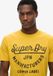 Superdry Copper Label T-shirt met tekst Heren L Pigment Yellow Slub