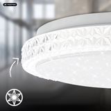Briloner Astro - Plafondlamp - LED - Sterrenhemel Effect - Ø39cm - Wit