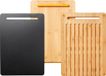 Fiskars Set de planches à découper, Functional Form, 3 pièces, bambou/plastique, 1057550