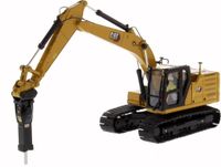 Diecast Masters Cat 323 Graafmachine - 1:50 schaalmodel met 4 gereedschappen