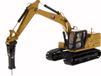 Diecast Masters Cat 323 Graafmachine - 1:50 schaalmodel met 4 gereedschappen