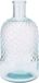 H&S Collection Bloemenvaas Salerno - Gerecycled glas - transparant - 12 x 23 cm - Fles vorm