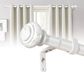 Omgoods - Set van 2 Verstelbare Gordijnroedes 76-230 cm Wit