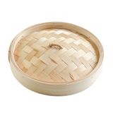 CAPACITEA WK24 Voedsel Bamboe Stoomboot Mand Deksel