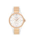 CALVIN KLEIN Montre pour femme cadran blanc bracelet bicolore en acier inoxydable - 25100052
