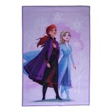 Disney Home vloerkleed voor kinderen - officieel gelicenseerd speelkleed voor kinderkamer, speelkamer - antislip en wasbare speelmat voor kinderen, Disney Frozen vloerkleed 80 x 120 cm