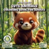 Bold & Easy Cute Animals Coloring Book for Adults Vol. 1