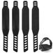 Pédales de vélo pour home trainer - Universel - 31 x 4,4 cm - Set de 2 paires - Caoutchouc