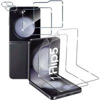 Phonillico® Screen Protector and Camera Protector for Samsung Galaxy Z FLIP 5 [Pack 2]