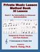 Private Music Lesson Method Book: Book 2 – 30 Lessons – for Intermediate to Advanced Instrumentalists for F Instruments in Treble Clef