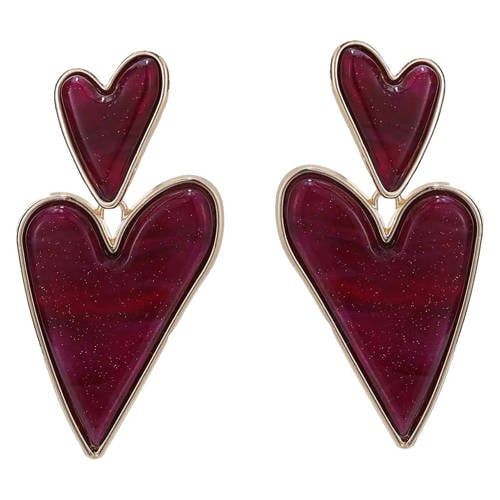 By Jam Gioielli Candy Sweet Jewellery oorbellen CS22757 donkerrood