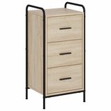 vidaXL Dressoir Sonoma Eiken 97 x 33 x 81 cm Bewerkt hout