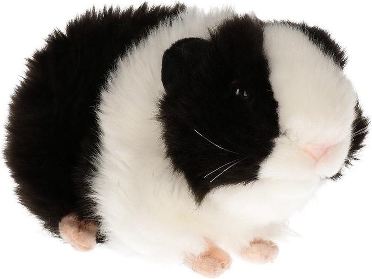 Living Nature Pluche Zwarte Cavia Knuffel Met Geluid Cm Cavia