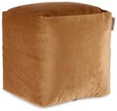 Arte Regal Pouf - velours - marron - 30 x 30 cm - carré