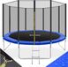 tectake® Trampoline - TÜV-Geteste Tuintrampoline - Ø366 cm - Kindertrampoline met Ladder en Veiligheidsnet - Buitenspeelgoed - Sporttrampoline